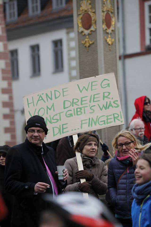 Demo am 27.4.2016, Fischmarkt, Bild: Foto: Kirstin Weigel